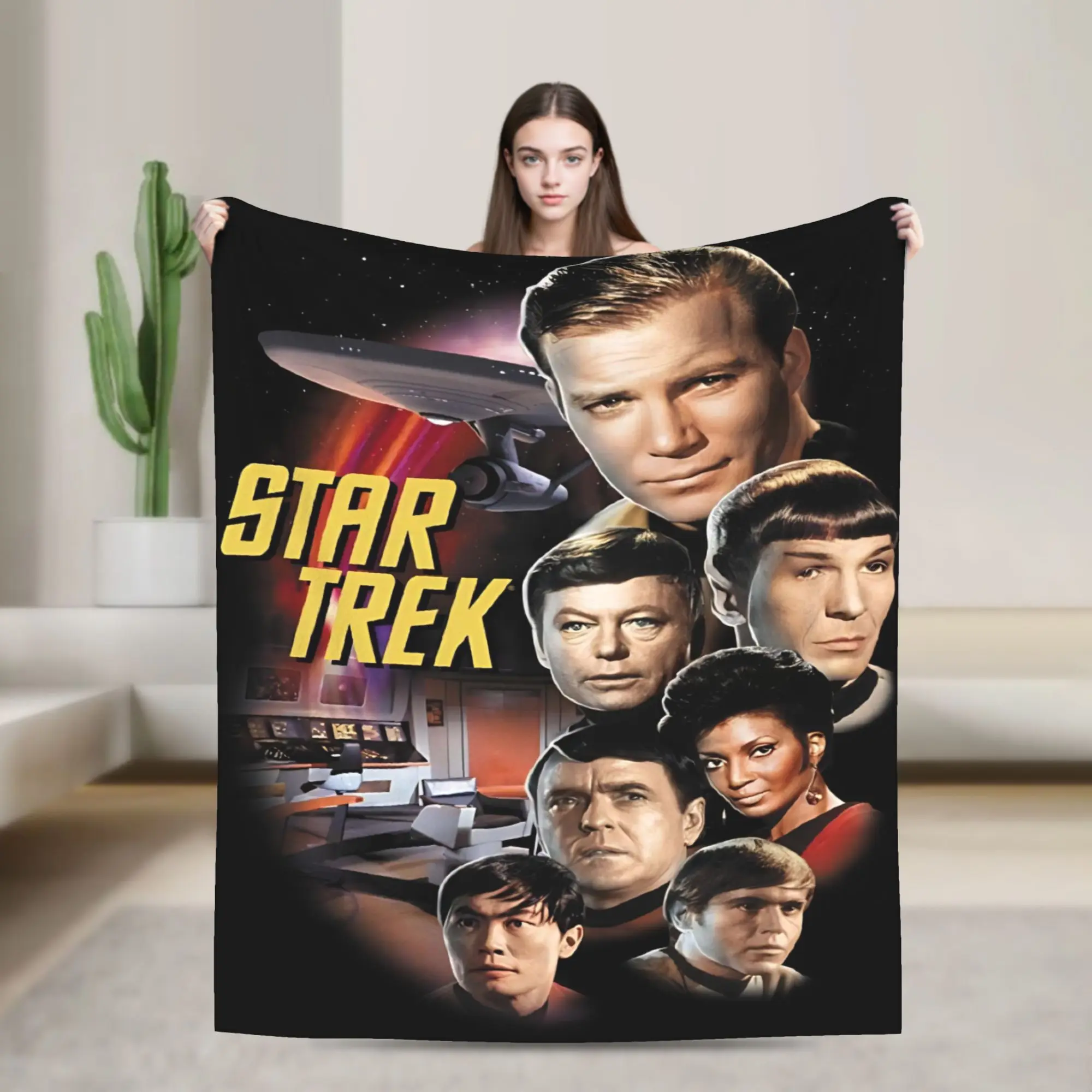 Stars Treks Groups Super Warm Blankets Starfleet Movie Travel Plush Throw Blanket Couch Chair Flannel Bedspread Sofa Bed Cover
