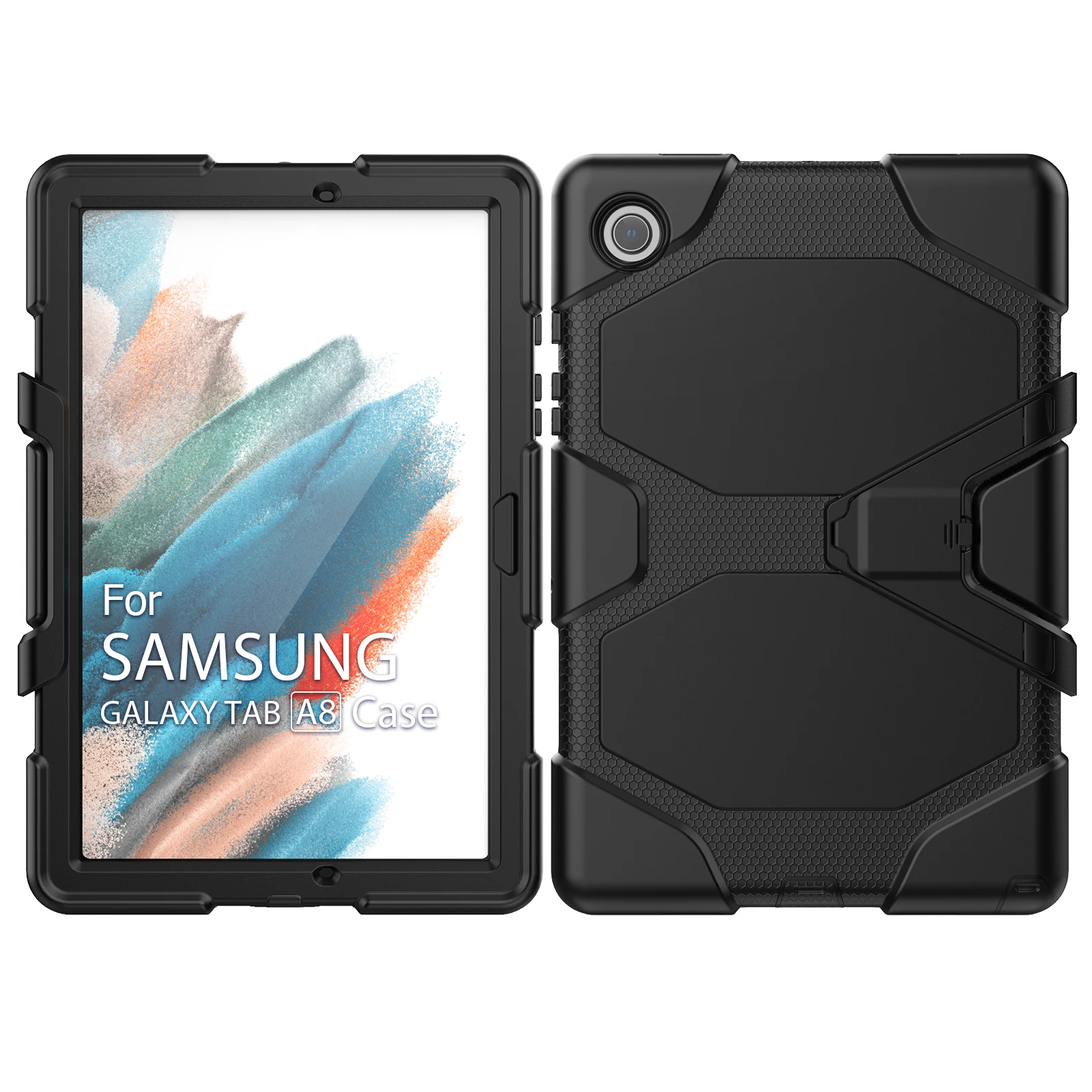 

Cover For Samsung Galaxy Tab A8 X200 X205 10.5" 2021 Case Shockproof Anti-fall Rugged Duty Tablet Cover For SM-X200 SM-X205 Case