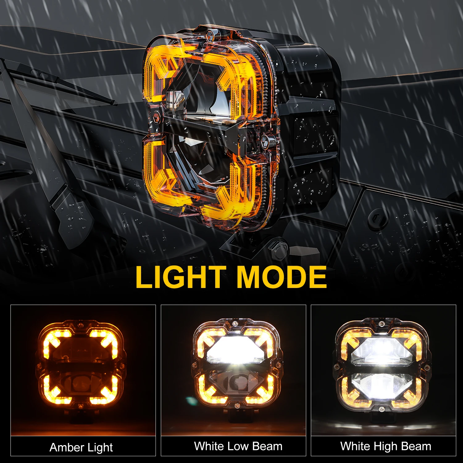 SXMA LED6514 LED-werklampen Zoeklicht Extra koplamp 3,9 "voor auto off-road vrachtwagen 4x4 SUV ATV 60w Pijlstijl 1 paar