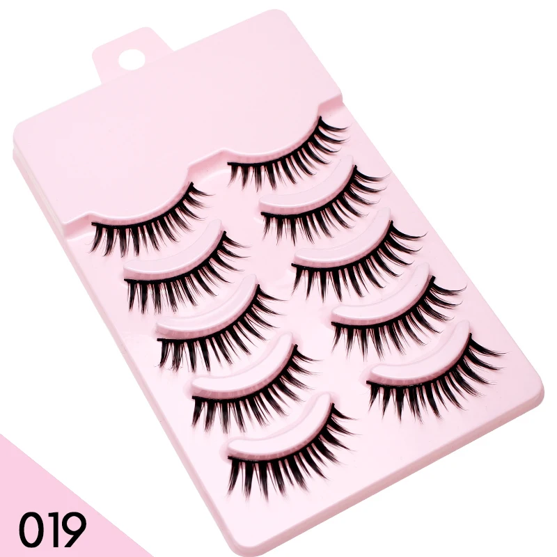 Natürliche 5 Paar Professionelle Make-up-Wimpern, Wispy Künstliche Wimpern im Koreanischen Stil, Kostenloser Versand, Cosplay Weiche Neue Manga Beauty Wimpern – Detail 15