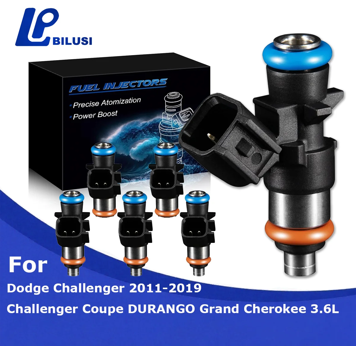 

Bilusi Fuel Injectors 0280158233 Fits For Jeep Wrangler Grand Cherokee 20112017 For Chrysler 200 300 FJ1147 05184085AC 62410