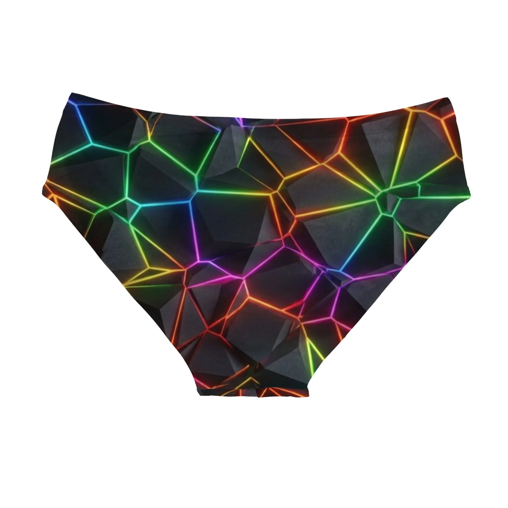Geometric Lattice Swim Trunks Quick-drying Breathable Non-slip Men's Triangle Trunks Water Sports Surfing Fitness Novel Swimwear