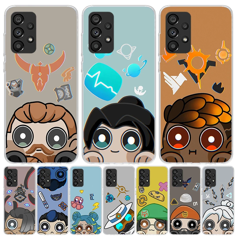 Game Valorant Cute Phone Case For Samsung Galaxy A13 A14 A15 A16 A17 A53 A54 A55 A56 A33 A34 A35 A36 A23 A24 A25 A26 A05S A04S  