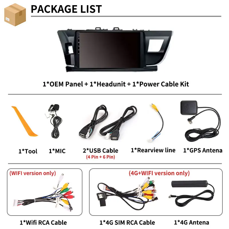 Android 15 Car Radio For Toyota Corolla 11 Middle East Edition 2013 2014 2015 2016 2017 LHD Qualcomm 360 Camera GPS 4G LTE DSP
