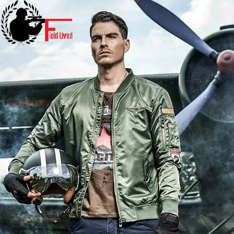 Bomber Jacket Men's Military Style Army Ma1 Flight Coats Autumn Pilot 101 1 Air Force One Male Tactical Jacket 2024 Clothing 5XL