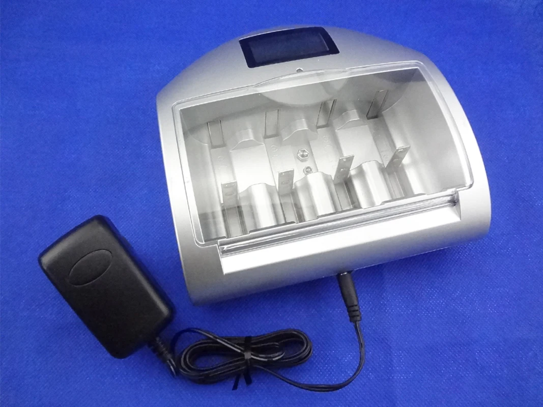 LCD professional Battery Charger for rechargeable battery AAA , AA , C, D, 9V battery, lithium, 18650, 18490, 17670, 17500,14500