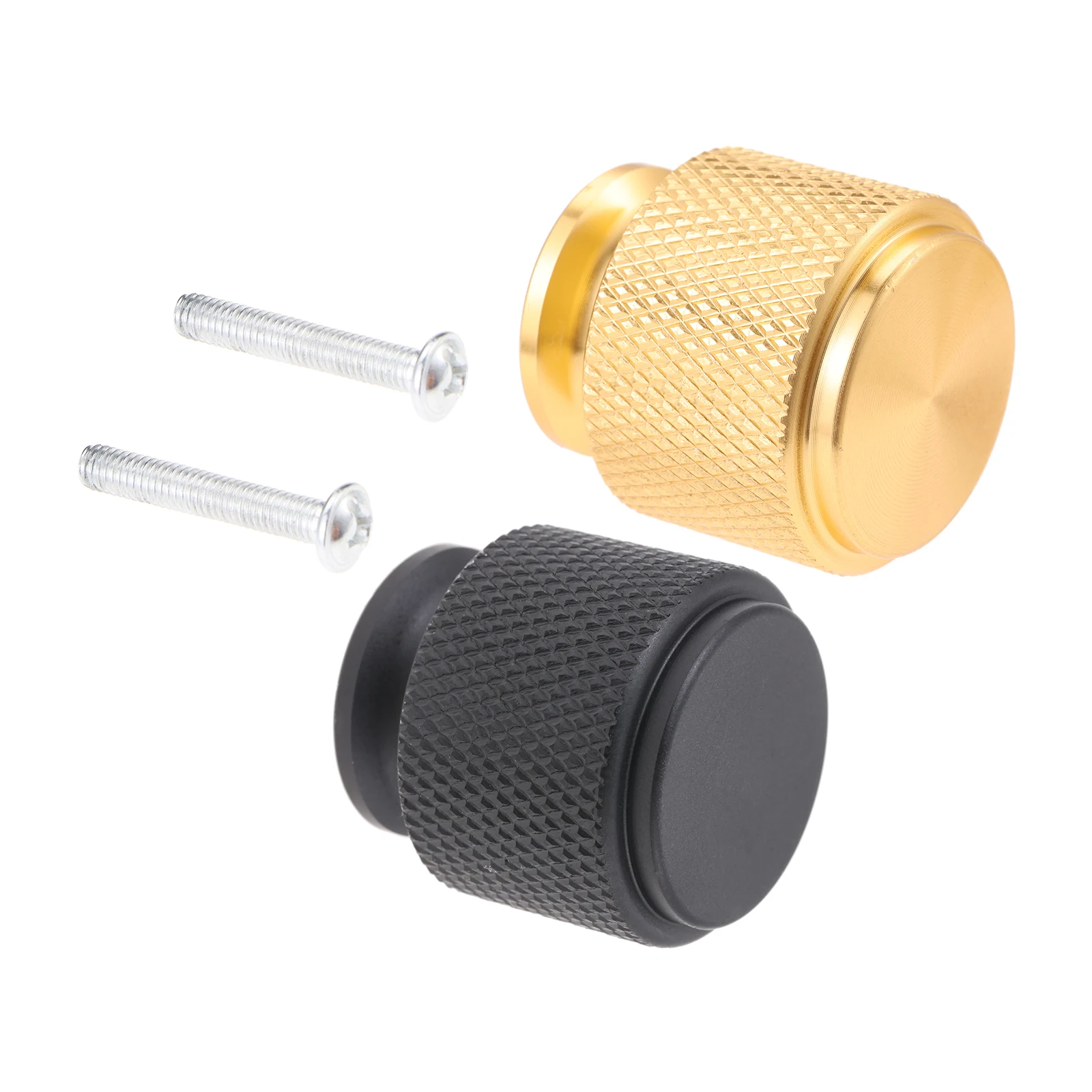 10pcs Aluminium Cabinet Knobs 25mm Single Hole Handle with Screws Kitchen Cupboard Pulls Door Knobs for Drawer Dresser Furniture