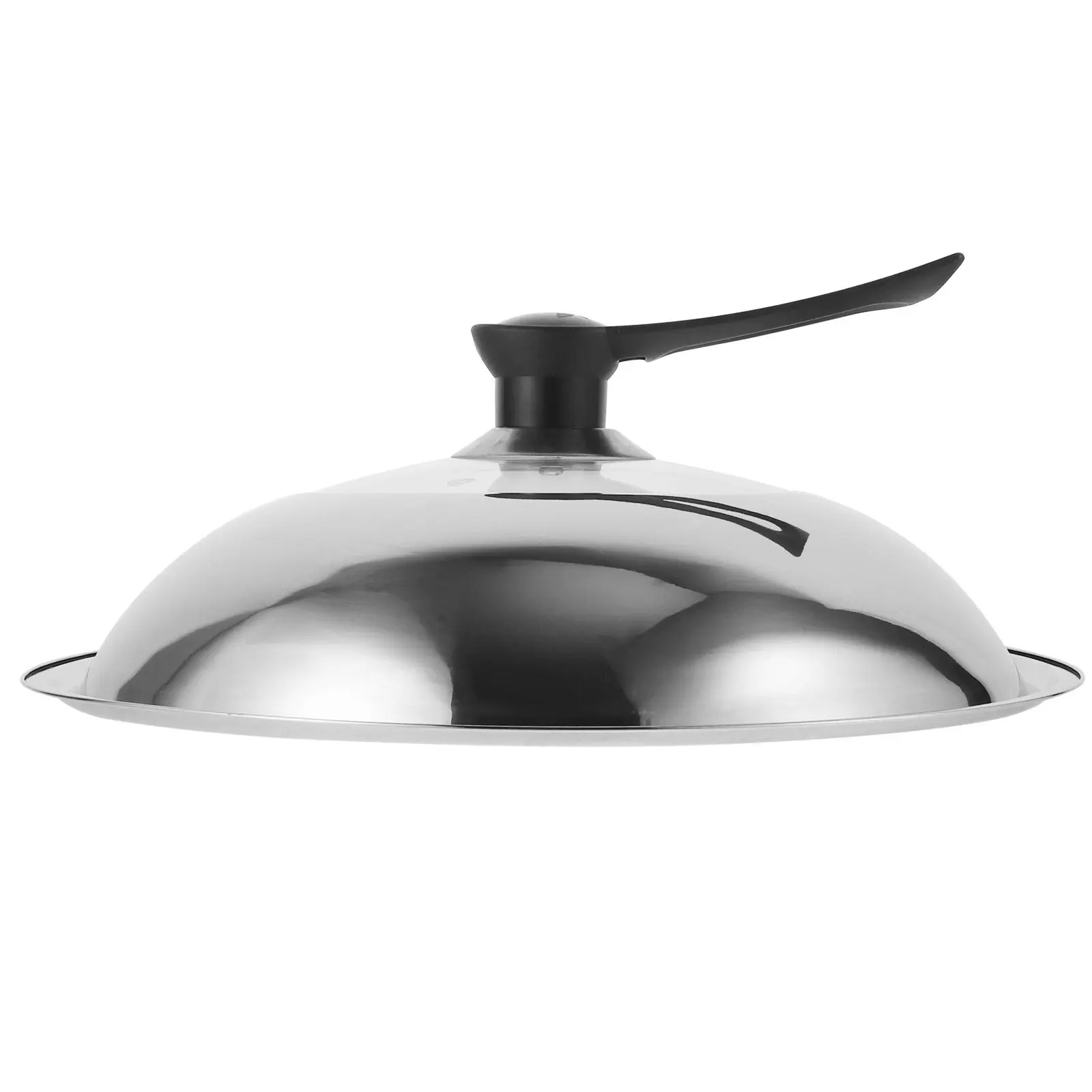 Stainless Steel Pot Lid with Tempered Glass Center Ergonomic Heat-Resistant Handle Universal Fit for Saucepan Wok Stockpot