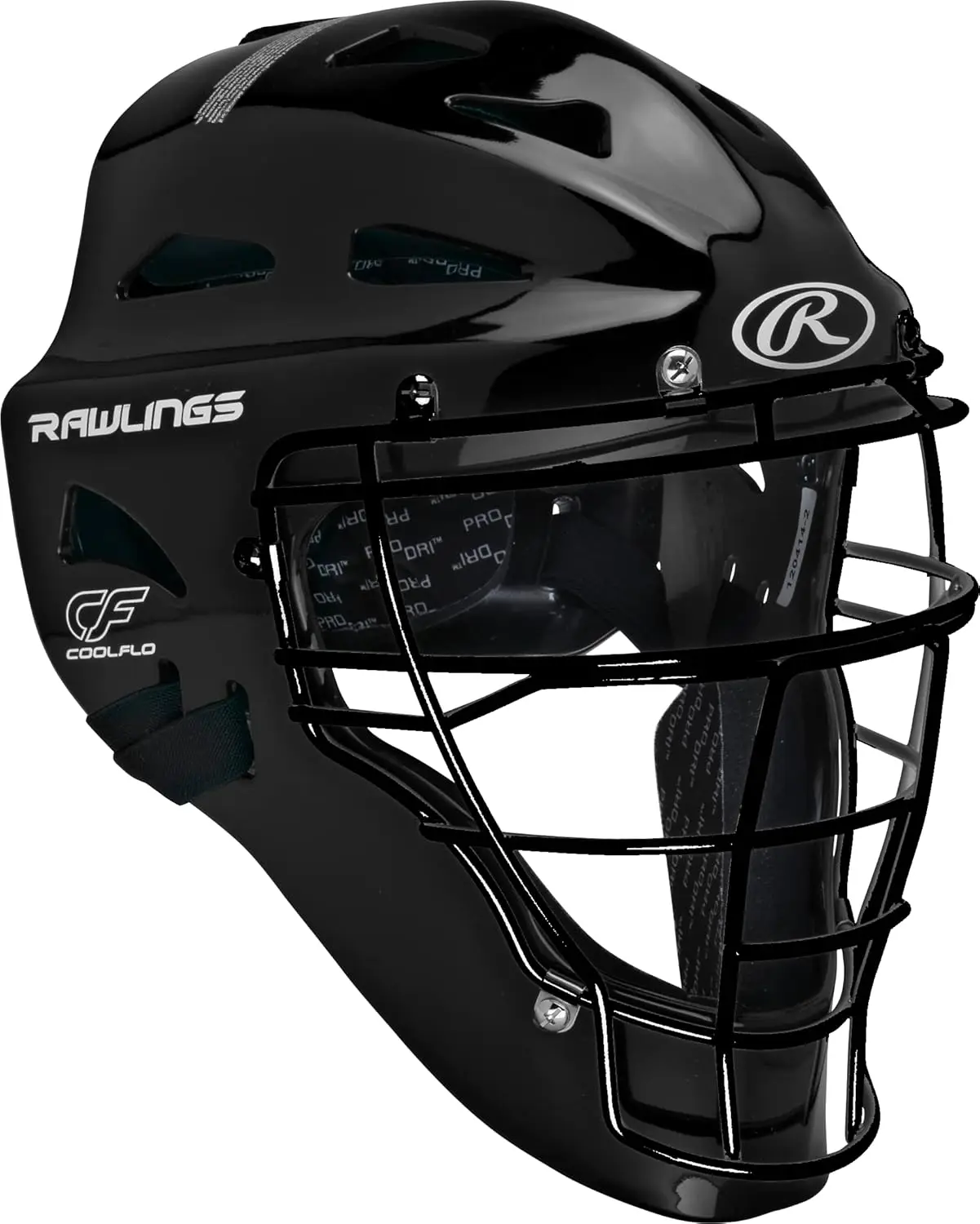 

Youth Catcher's Helmet for Baseball, Black, Size 6.5-7 Inch, High Impact Resistance