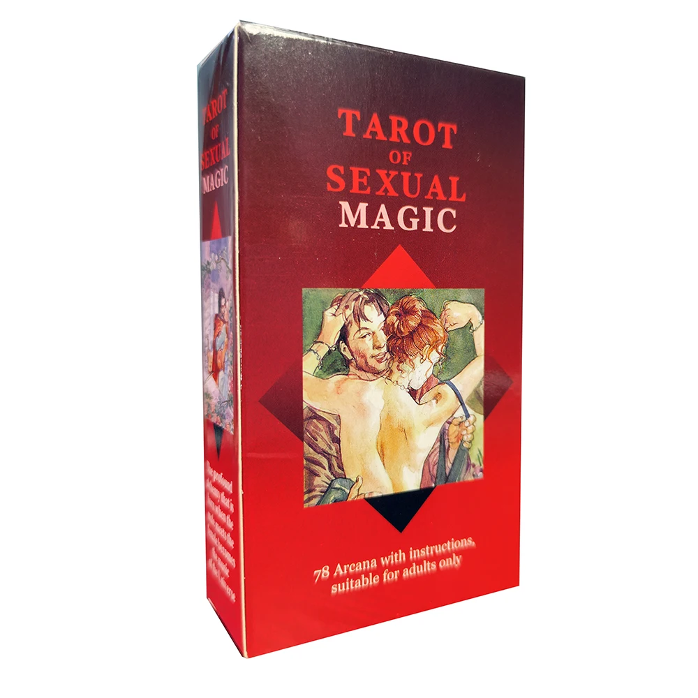 Yeni başlayanlar için kılavuzlu yeni başlayanlar için büyük boy Cinsel Magic Tarot.tarot kartları. (İngilizce ve İspanyolca İtalyanca Almanca Fransızca Baskısı)