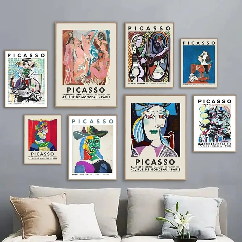 

Picasso Abstract Lady Color Block Wall Art Canvas Painting Nordic Posters And Prints Wall Pictures For Living Room Bedroom Decor