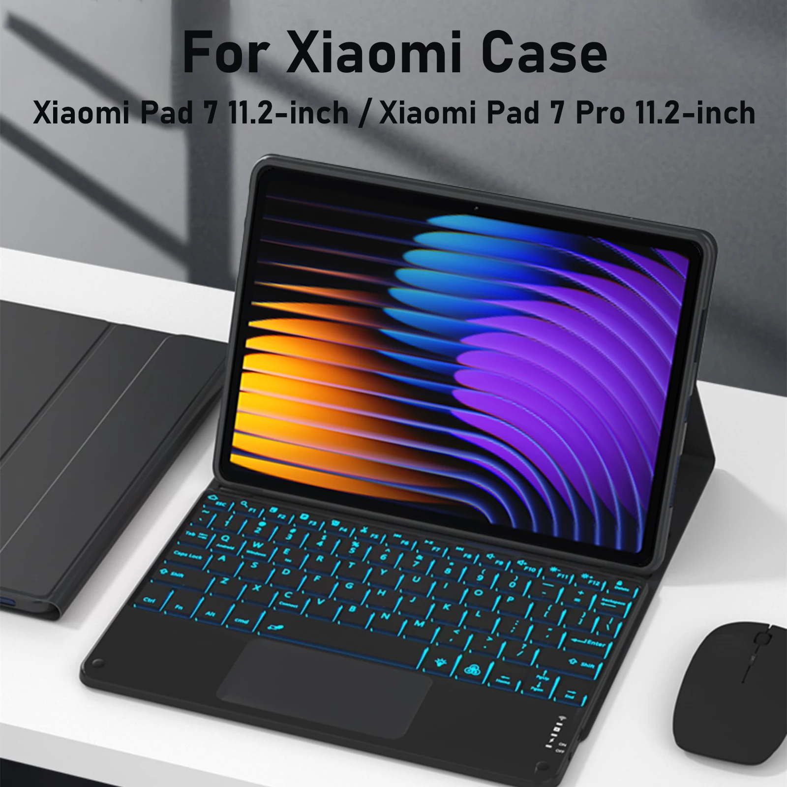 For Xiaomi Pad 7 11.2-inch Case, Keyboard Cover for Xiaomi Pad 7 