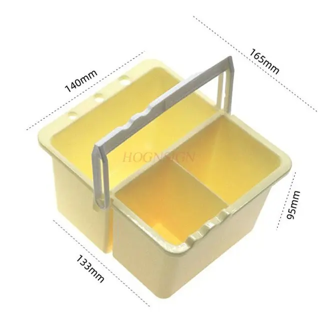1pcs Three in one pen washing bucket, portable and detachable art bucket, water powder handheld brush holder