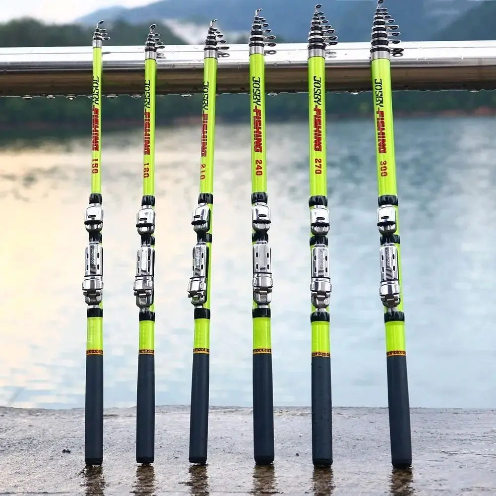 Telescopic Rock Fishing Rod Spinning Carp Feeder Carbon Fiber Pesca 2.1M 1.8M 1.5M Mini Fishing Rod Travel Ultra durable