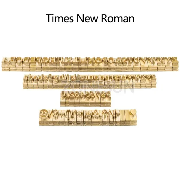 ZONESUN Foliedruk Letter Beweegbare Messing Mal Aangepast Logo Alfabet Symbool Druk Stempel Verlangen Gereedschap Branding Ijzer Leer - afbeelding 1