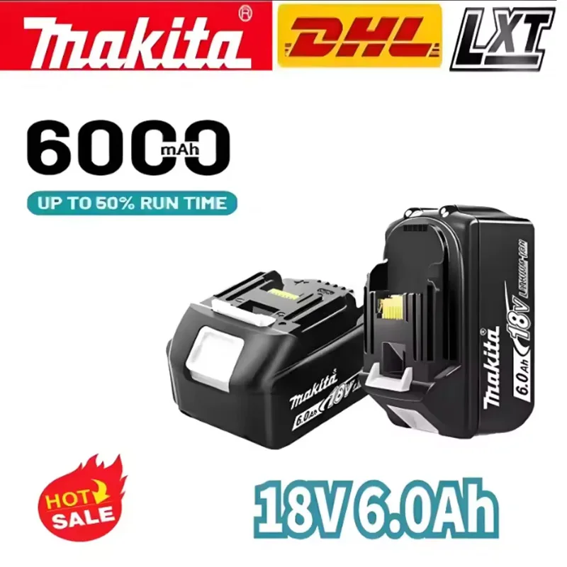 

Genuine Makita 18V Battery 6Ah Battery BL1860 BL1850B BL1850 BL1840 BL1830B Makita Replacement Lithium Battery