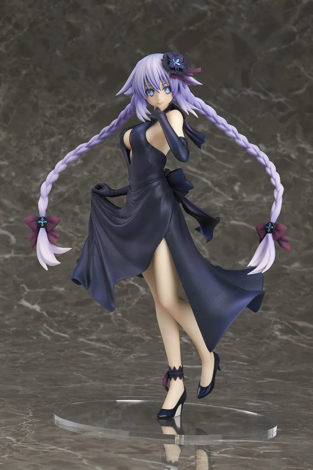 Original WING Hyperdimension Neptunia Neptune figure Purple Heart Dress Ver 1/7 Anime Action Figure Collection  Model Toy