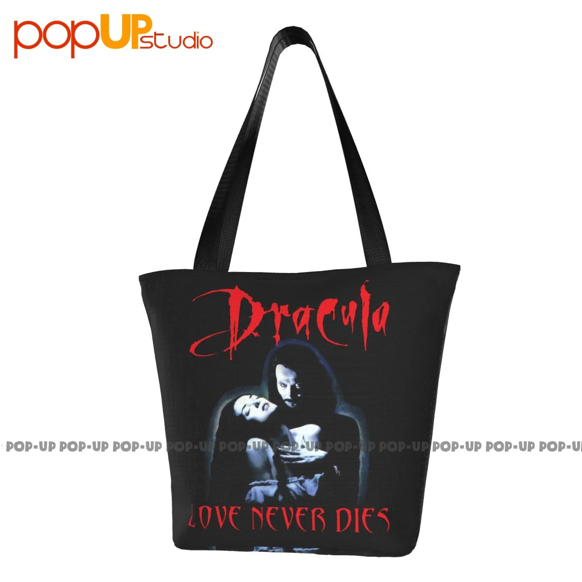 Dracula Bram Stoker Love Never Dies Vampire Retro Handbags comoda borsa per la spesa borsa per il trasporto