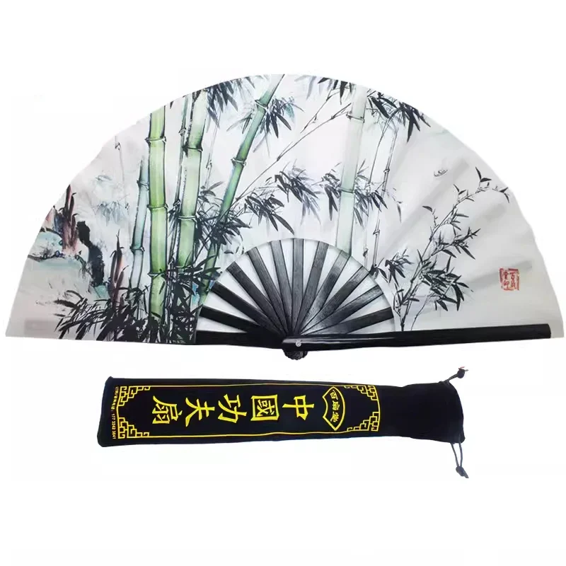 Kung Fu Tai Chi Fan Bamboo 33cm 40cm High-grade Right Hand Performance Fan Martial Arts Fans Wushu Products Chinese Folding Fan