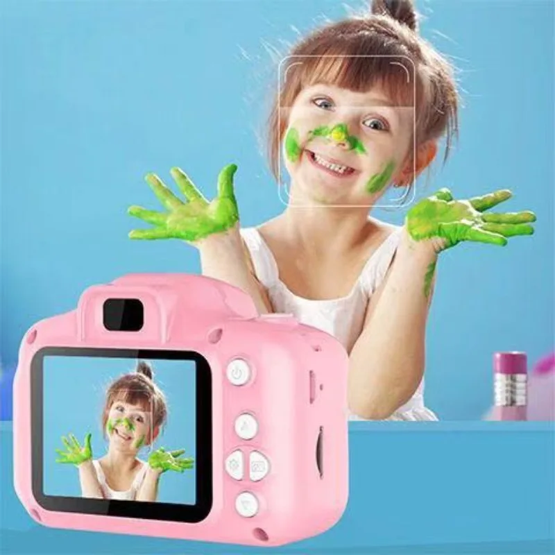 HD children's digital camera cartoon camera portable SLR camera toys kids birthday gift