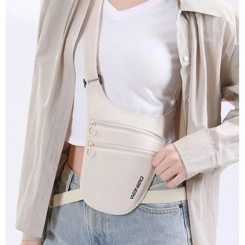 Crossbody Money Belt for Travel Women & Men, Travel Wallet Pouch - Slim Passport Holde, RFID Blocking Neck Wallet Under Clothes