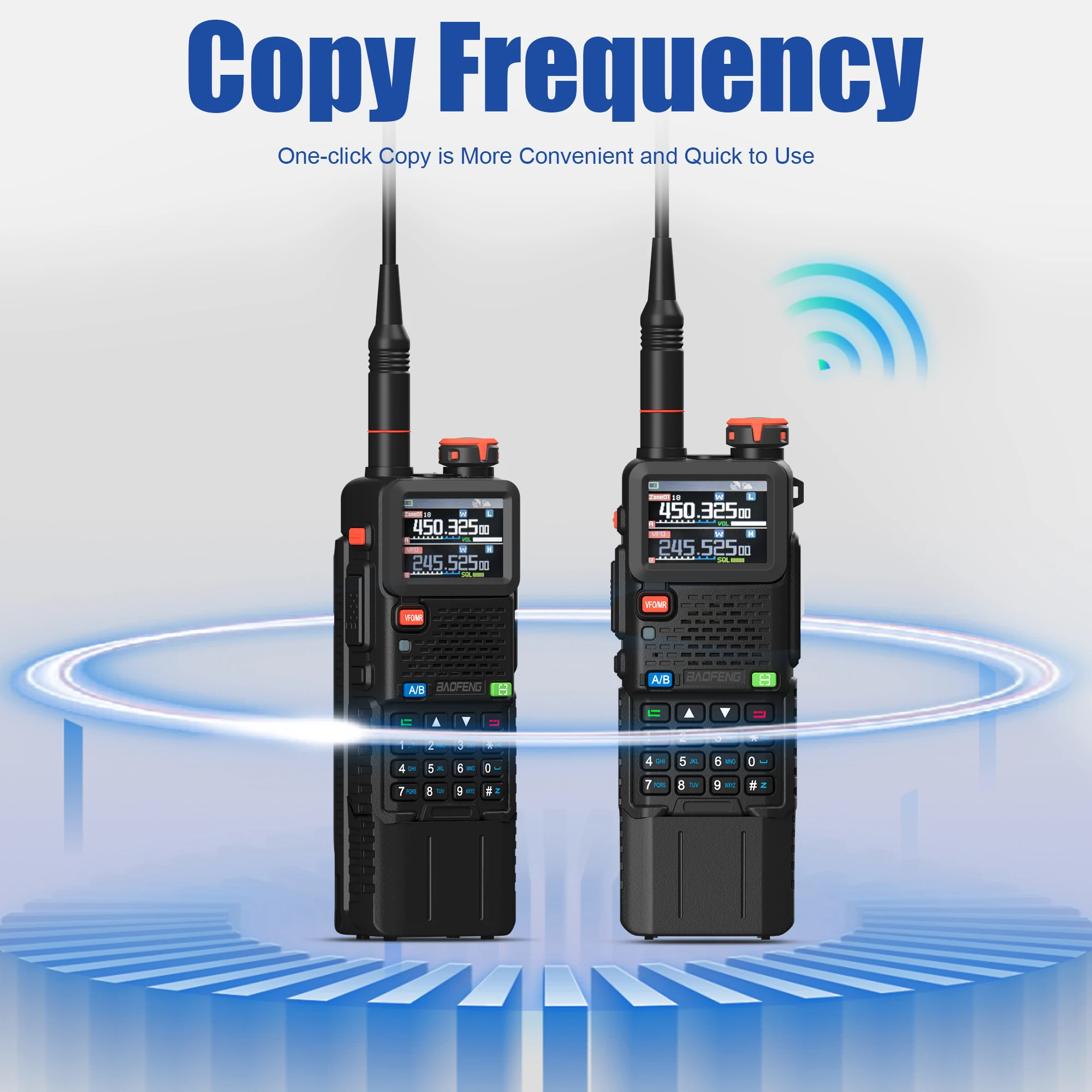 Baofeng UV-5RH Pro GPS Walkie Talkie 3000mAh 5200mAh Optional High Power Frequency Copy NOAA Type-C UHF VHF AM FM Upgrade UV-5RM