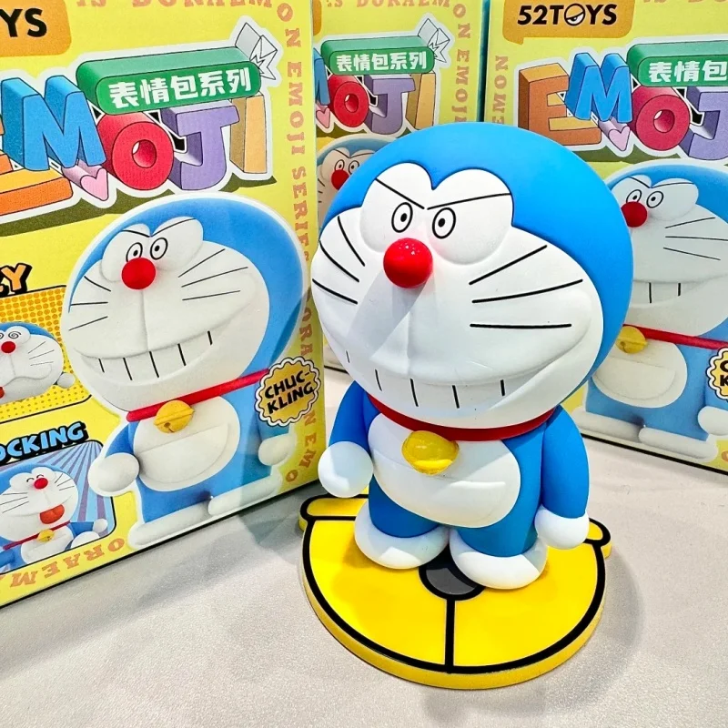 Neue echte Doraemon Emoji Serie Blind Box Anime Action Figure Sammeln Kawaii Spielzeug Desktop Dekoration Geburtstag süßes Geschenk