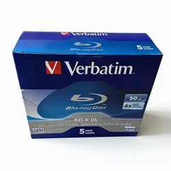 Verbatim Blu-Ray Disque BD-R DL 50 Go 6X BDR Blanc Bluray /05/2019 touristes Couche Enregistrable 5Pcs