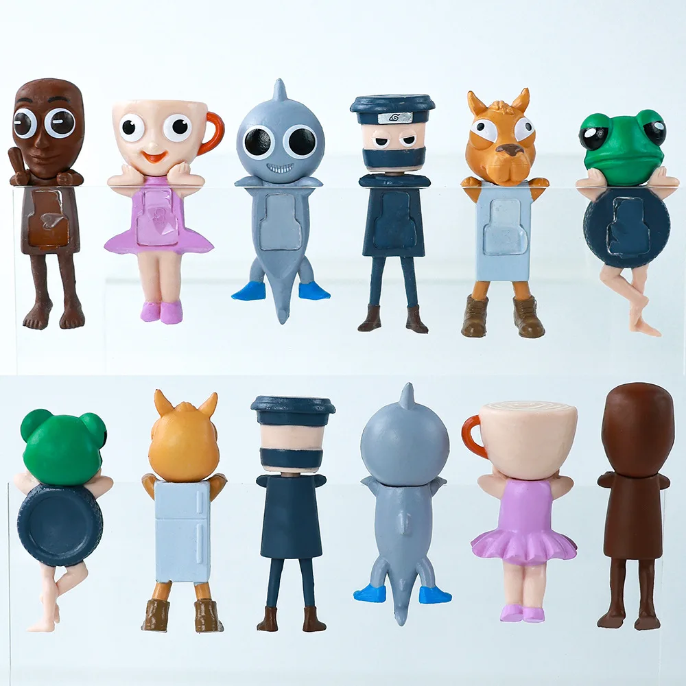 

Brain Rot Hippers Mini Figure Blind Box Tungtungtung Sahur Wood Stick Man Figurine Sonny Angel Doll Decorative Collect Toy Gift