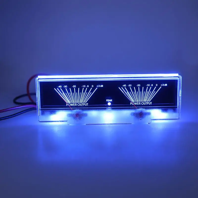 VU Meter Audio Power Amplifier Panel Dual Analog Level DB Meter with BackLight-A56M - view 2