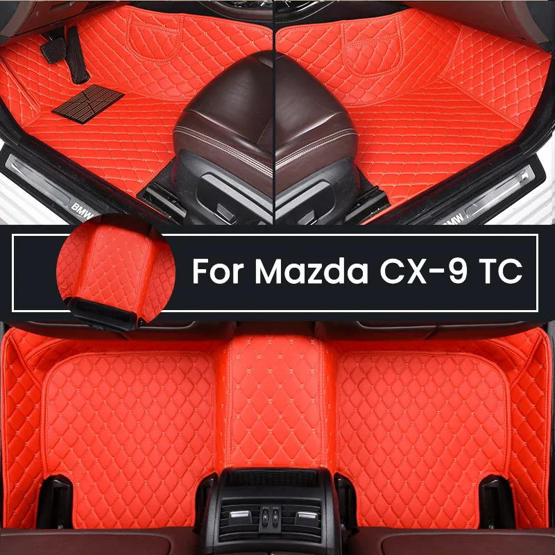 

Car Floor Mats For Mazda CX-9 TC 2016~2022 CX9 CX 9 Waterproof Rugs Carpet Leather Mat Interior Parts Car Accessories 2017 2018