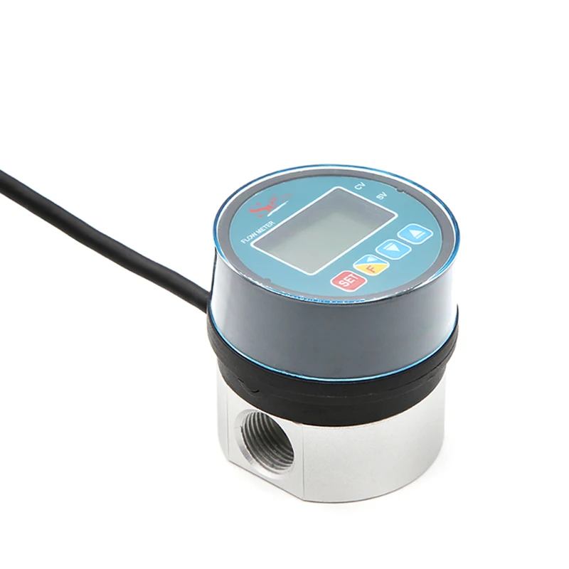 DN15 485 Digital Oval Gear Flow Meter Aluminum Alloy Oil Flow Sensor Hall Sensor For Oil/Milk/Honey