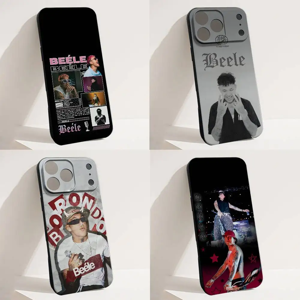 حافظة هاتف Rapper B-BEELE Tour 2025 لهاتف iPhone 17,16,15,14,13,12,11,X,XS,8,7,Pro,Max,Plus,E,SE4,Air,Mini Black Funda Shell