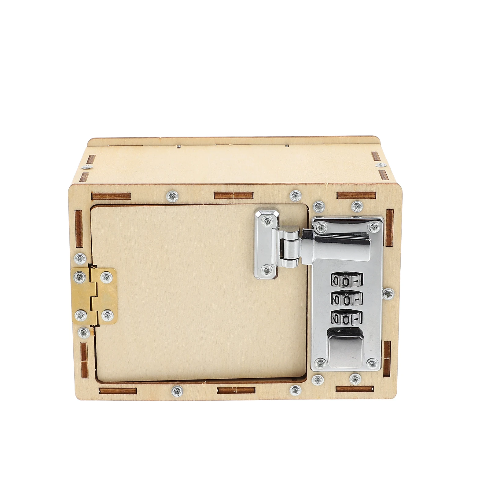 

Wooden Password Puzzles Lockbox Making Tool Toy Educational Model Child