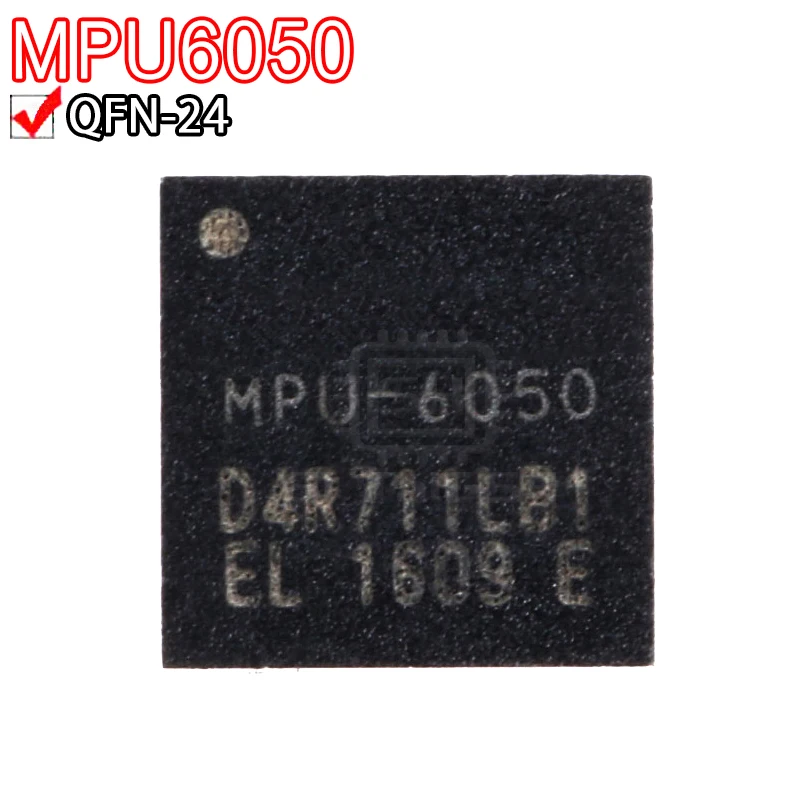 2 PCS MPU-6050 Giroscópio/acelerômetro 6 eixos programável I2C patch QFN-24