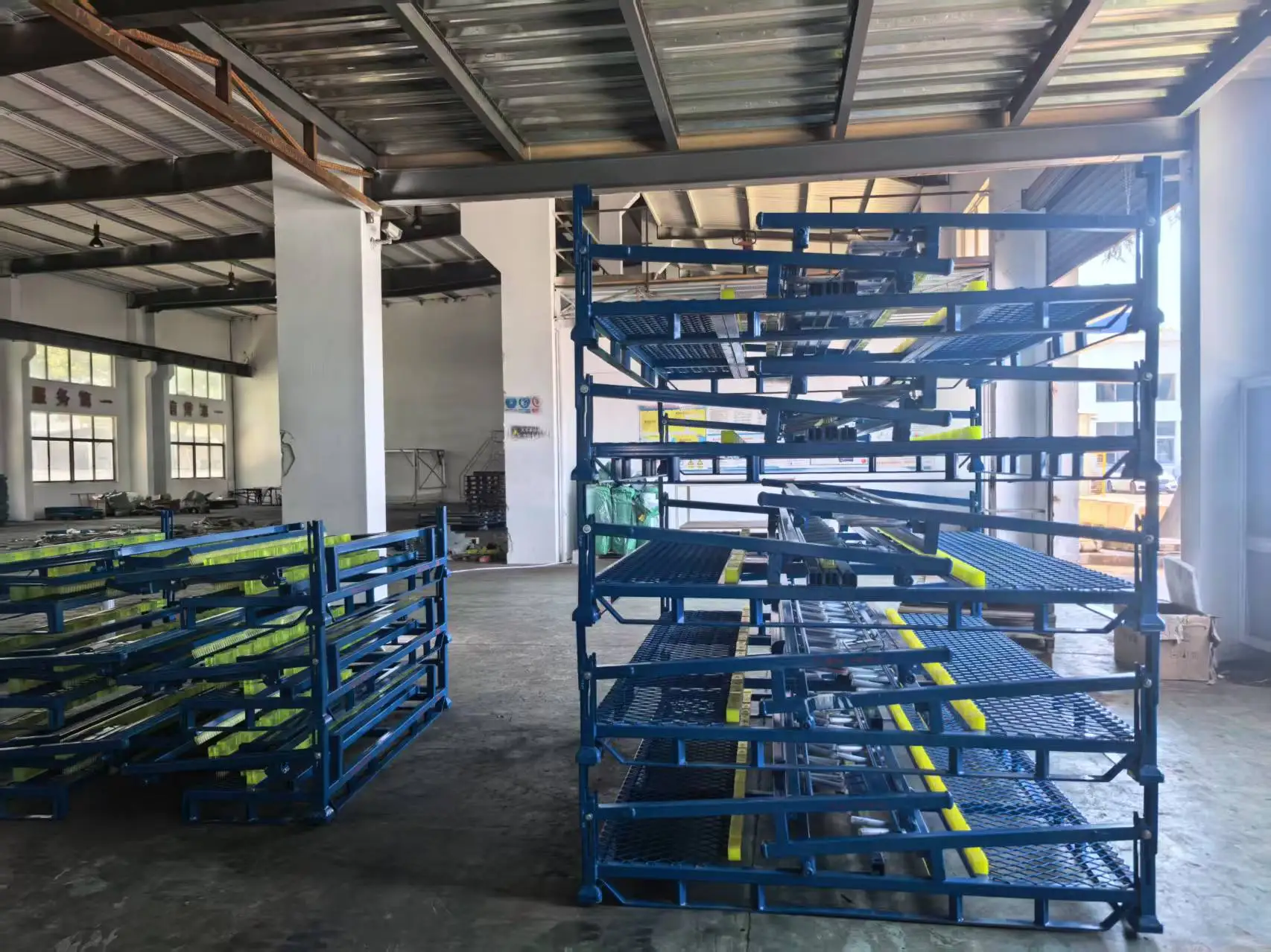 Adjustable Storage Shelf, Aluminum Foldable Heavy Duty Cart, Mobile Car Parts Rack, 1930x2015x1740mm, Industrial Mobile Trolley
