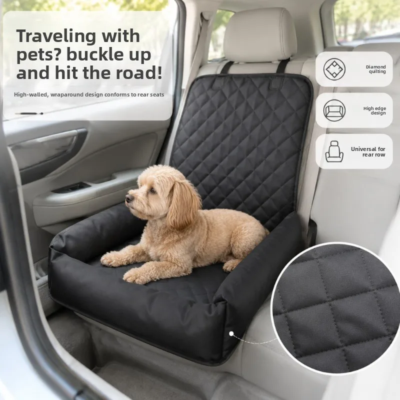 New Thickened Waterproof Leather Car Pet Mat for Dog Cat Vehicle Seat Cover Back Seat Protector for SUV Sedan Truck