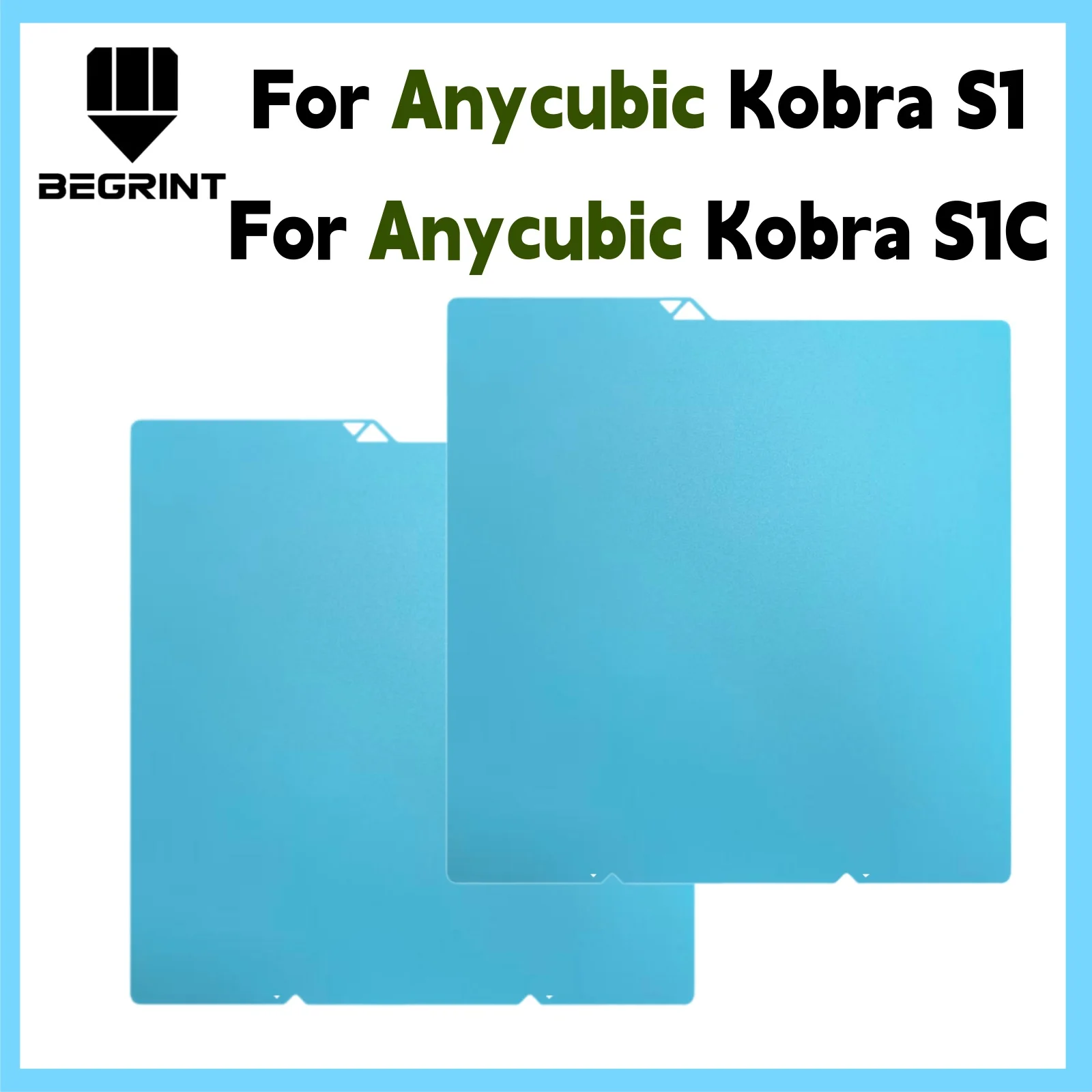 

Double-Sided Using Clod Plate For Kobra S1 3D Printer 264x276mm Cool Plate High Hardness Spring Steel, 3D Printing Accessories