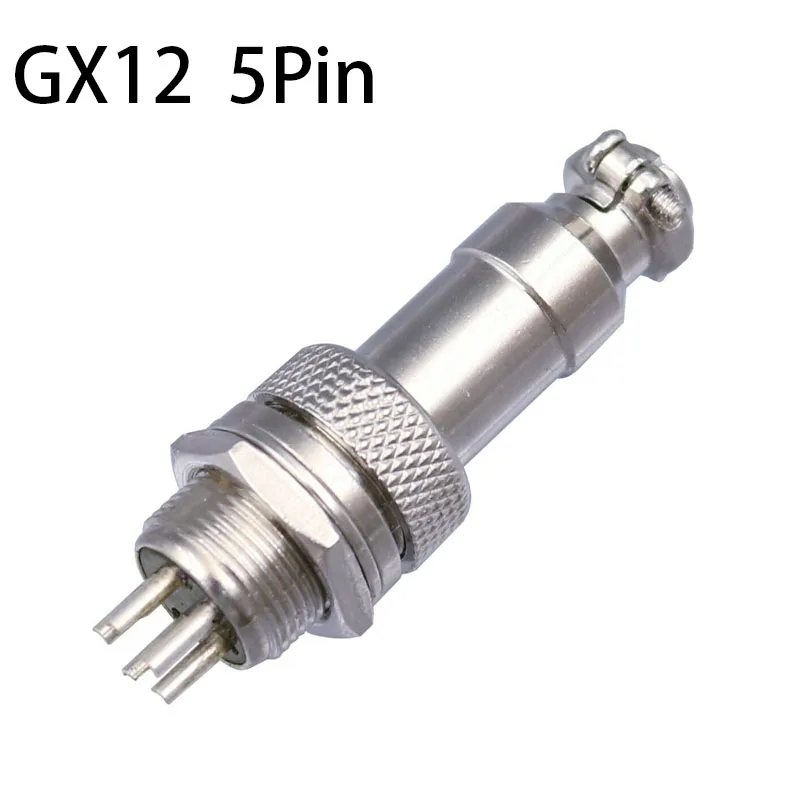 1Pcs GX12 5 Pin Mal…