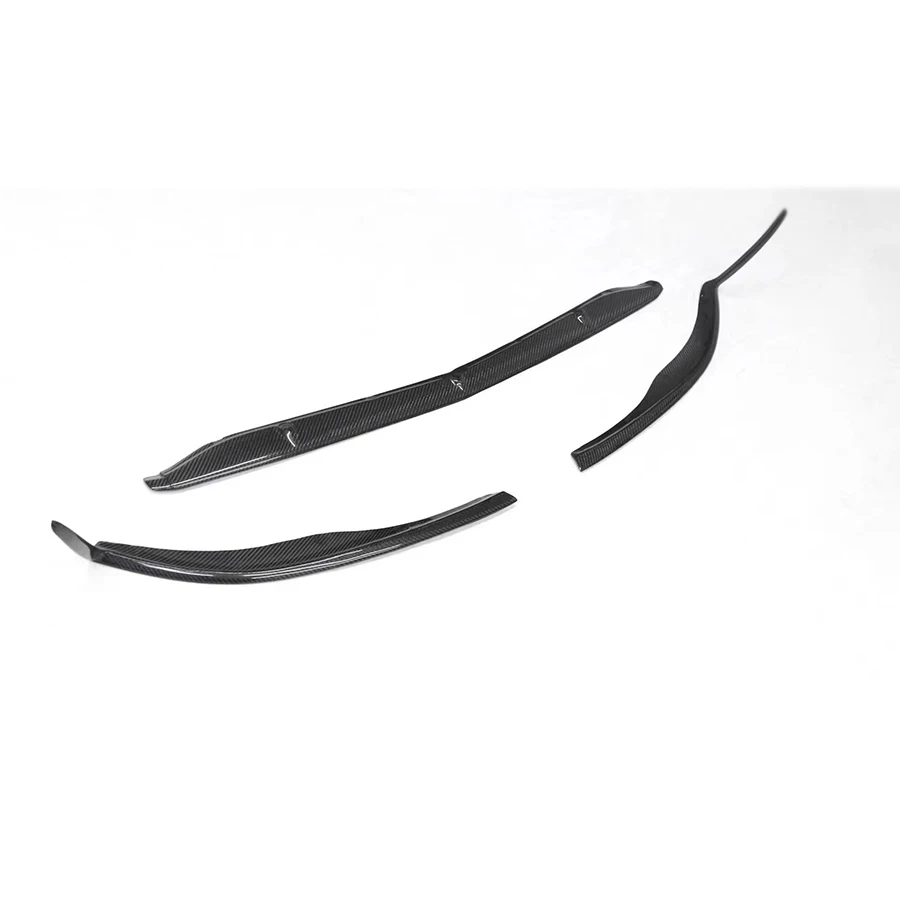 لمرسيدس بنز C الفئة W205 C63 ألياف الكربون الجبهة الشفة سيارة الوفير الناشر الجبهة الذقن المفسد اكسسوارات السيارات طقم الجسم #2