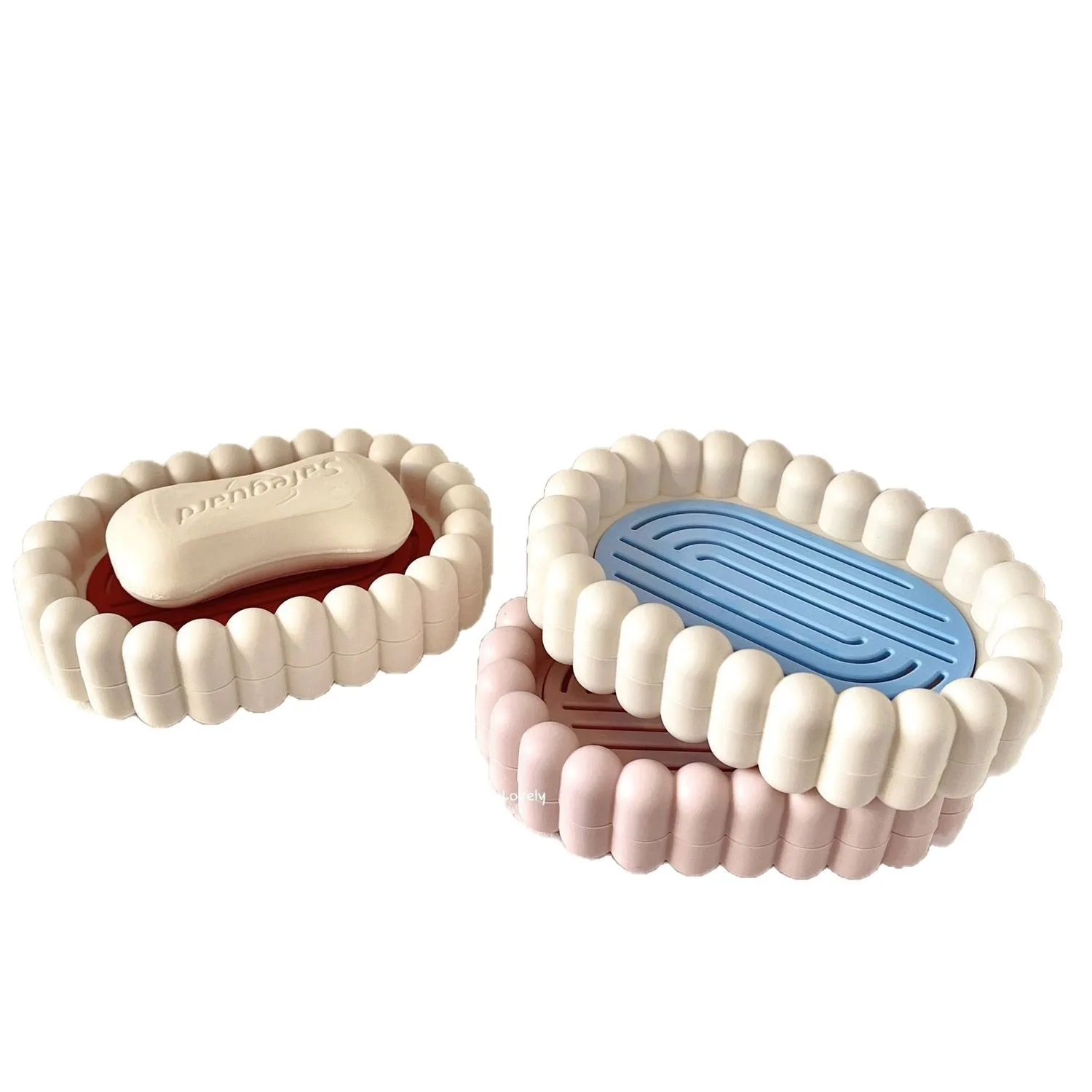 Bathroom Soap Box Plastic Soap Dish with Drain Hole Soap Holder Home Soap Storage Tray view 6