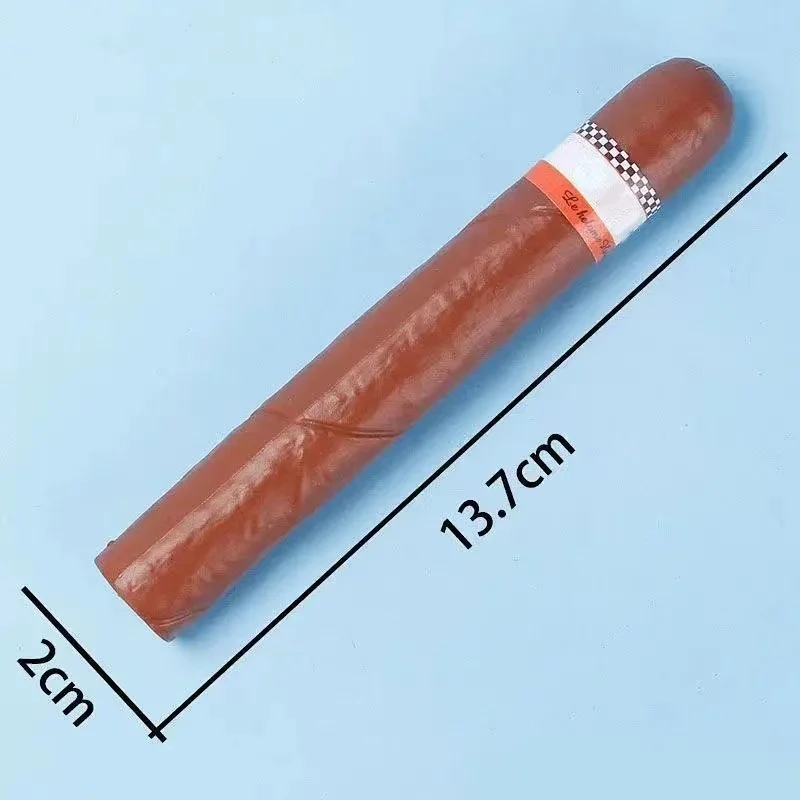 Resin Material Simulated Cigar Model Cuban Style Fake Cigar Photography Prop Non-Realistic Smoking Pipe Accessory view 2