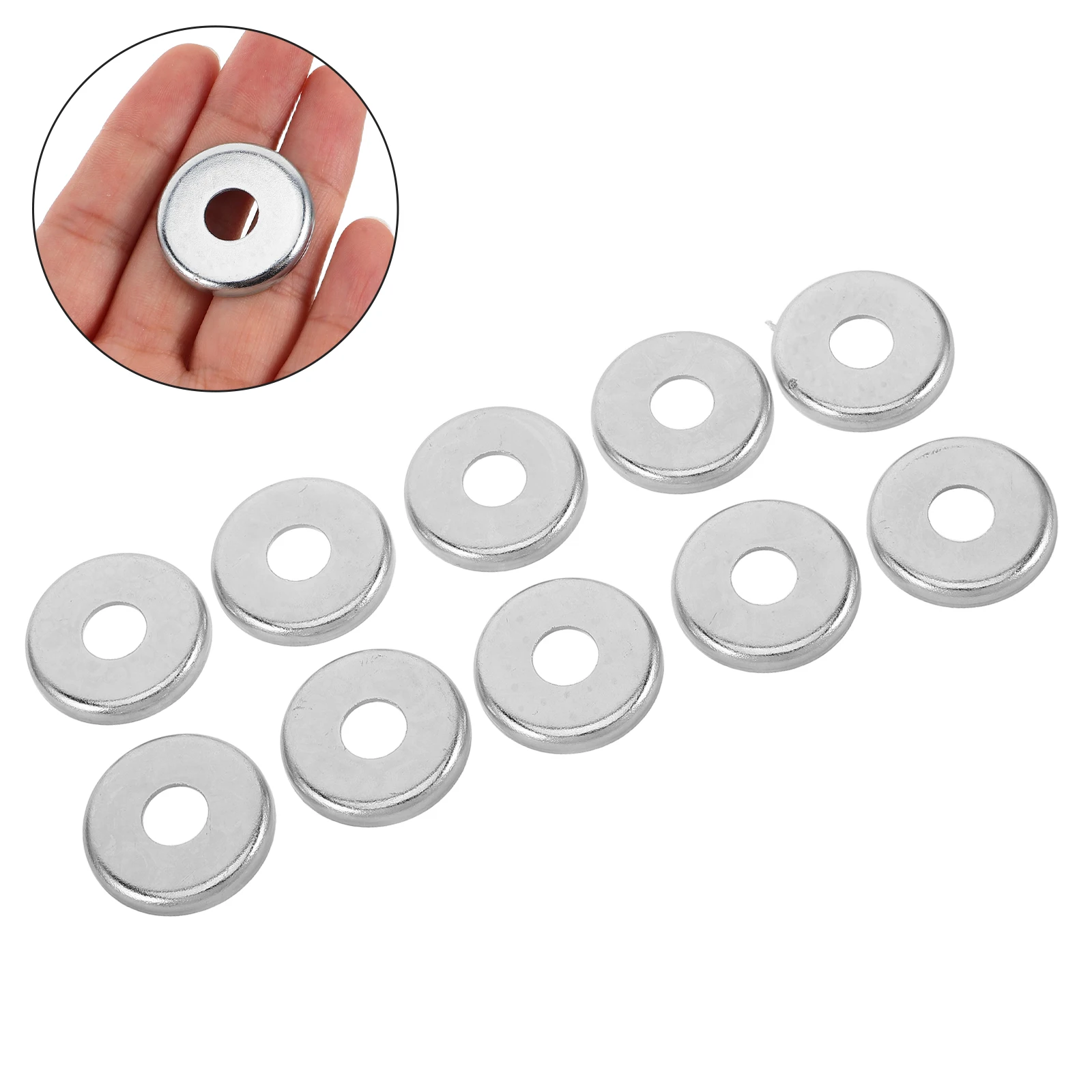 

10pcs Aluminum Alloy Roller Base Washers Universal Replacement Parts Noise Reducing Sturdy Skate Accessories Roller Skate Repair
