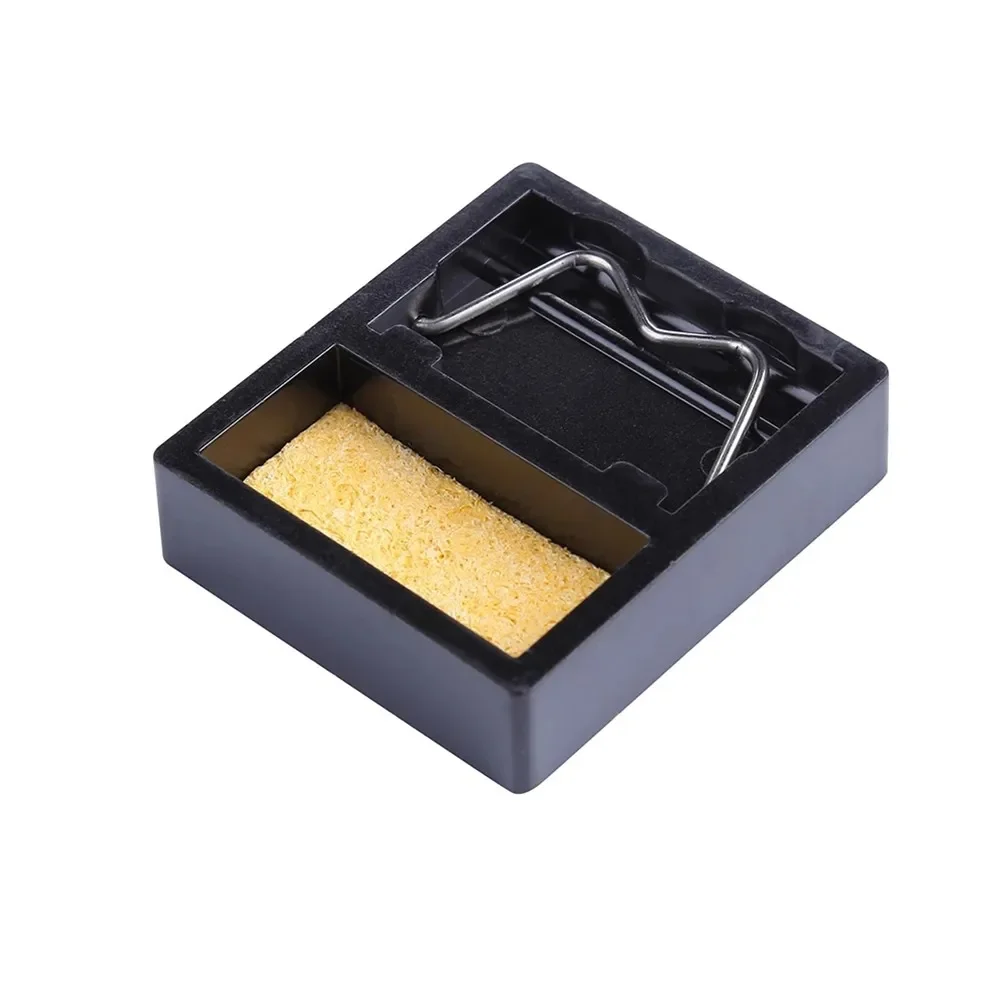 

2pcs Electric Soldering Iron Stand Holder Metal Pads High Temperature Support Station Solder Sponge Soldering Iron Clean
