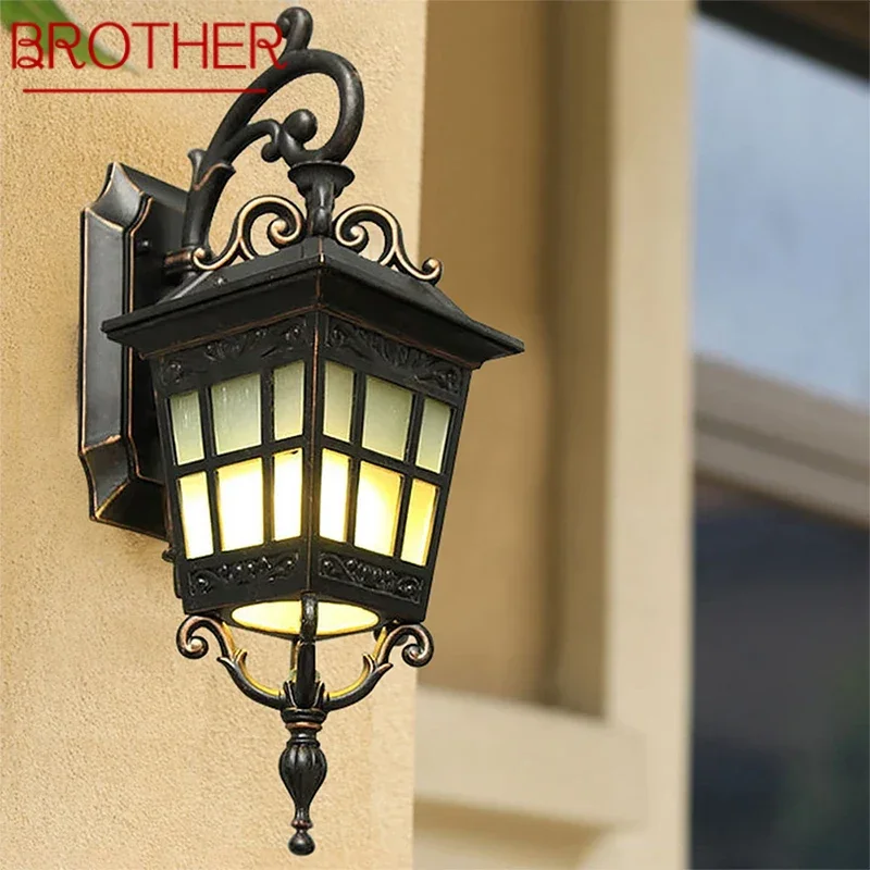 

BROTHER Contemporary LED Outdoor Wall Lamps Electric Simplicity Waterproof Balcony Hallway Courtyard Villa Gate Hotel