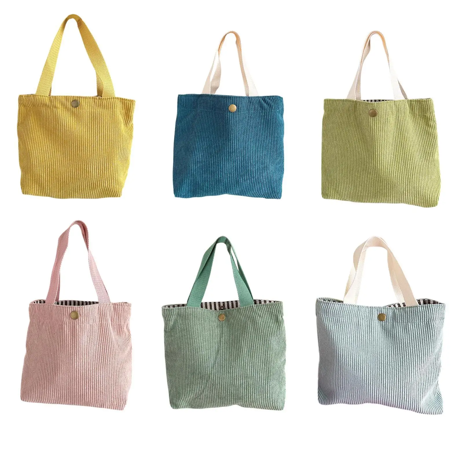 Corduroy Shoulder Bag Minimalist Shopping Bag Lightweight Satchel Tote Bag Hobo Handbag for Office Outdoor Commuting Work Travel