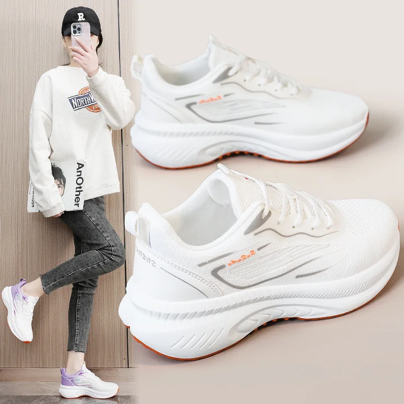 

Designer Women's Platform Sneakers New Mesh Breathable Lightweight Casual Shoes Outdoor Versatile Non-slip Vulcanized Shoes 2025