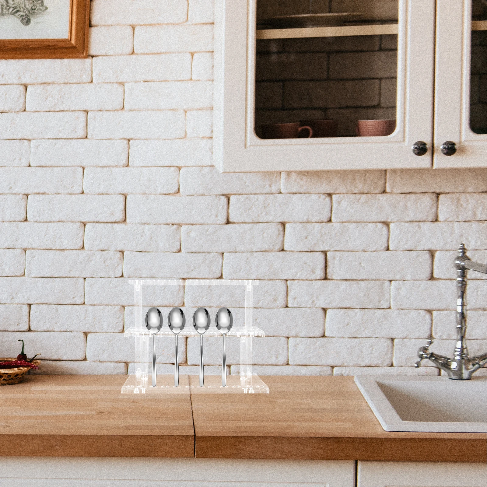 Подставка для ручек Акриловая многоярусная прозрачная