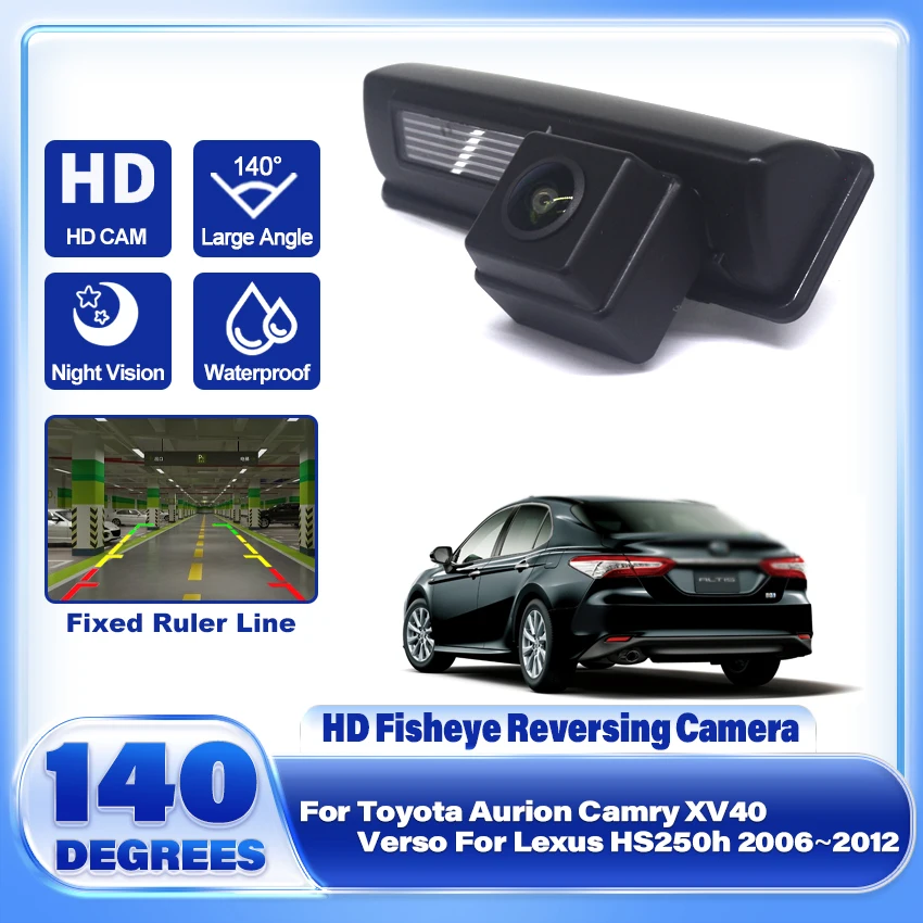 

HD CCD 1080P Backup Rear View Camera For Toyota Aurion Camry XV40 Verso For Lexus HS250h 2006 2007 2008 2009 2010 2012 Car