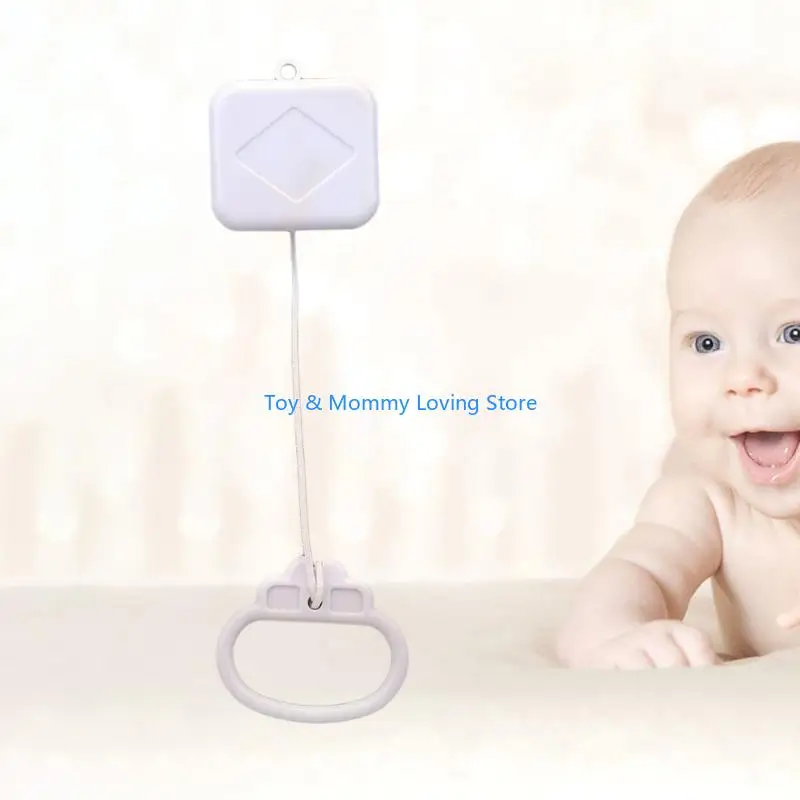 Y1QF ดึงสตริงเครื่องควบคุมเครื่องนอนเตียงเด็กเบลล์ RATTLE BOX MUSIC BOX PULL RING BOX BOX DIY